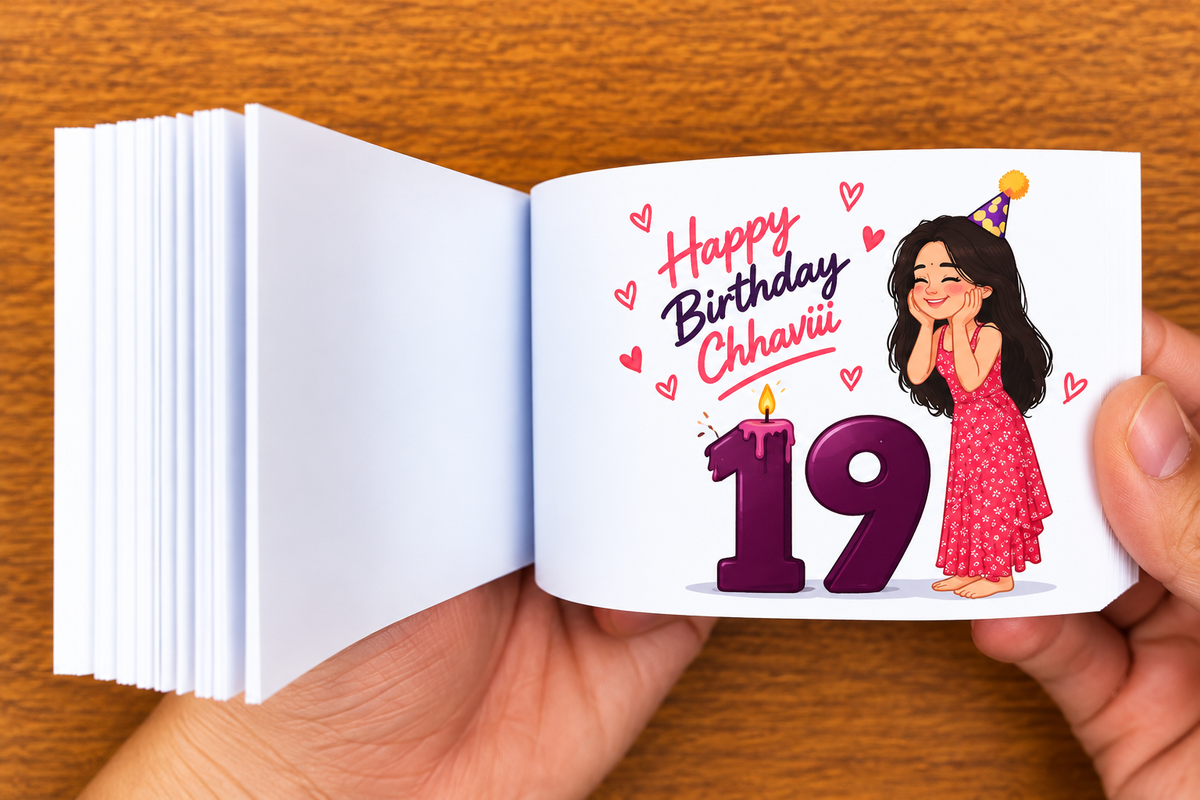 Blow the Candle — Custom Birthday Flipbook