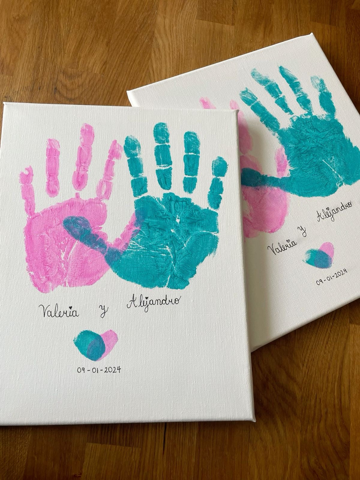 Hooray Couples Canvas Handprint kit