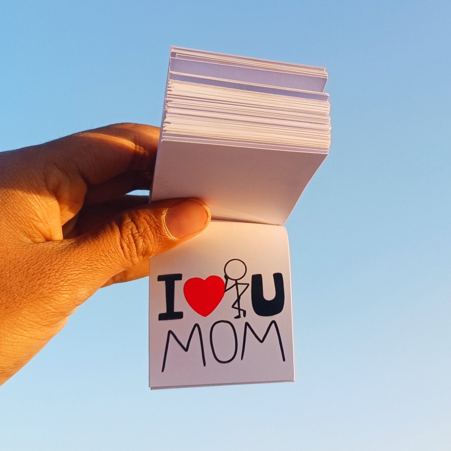 Sticky Man Love You Mom Flipbook