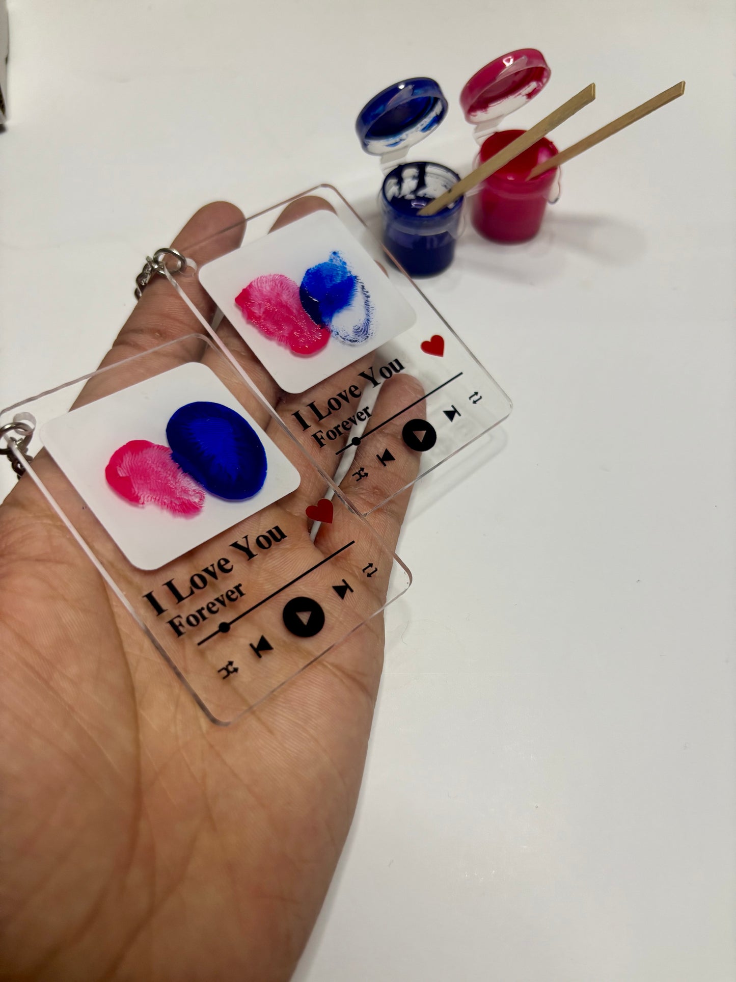 Hooray Fingerprint Keychains