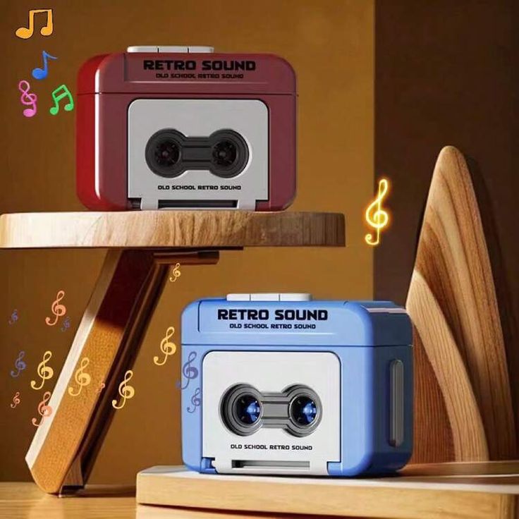 Hooray Retro Cassette Tape Recorder Keychain