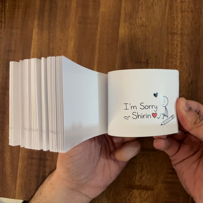 Custom Name Sorry Flipbook