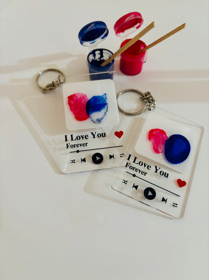 Hooray Fingerprint Keychains