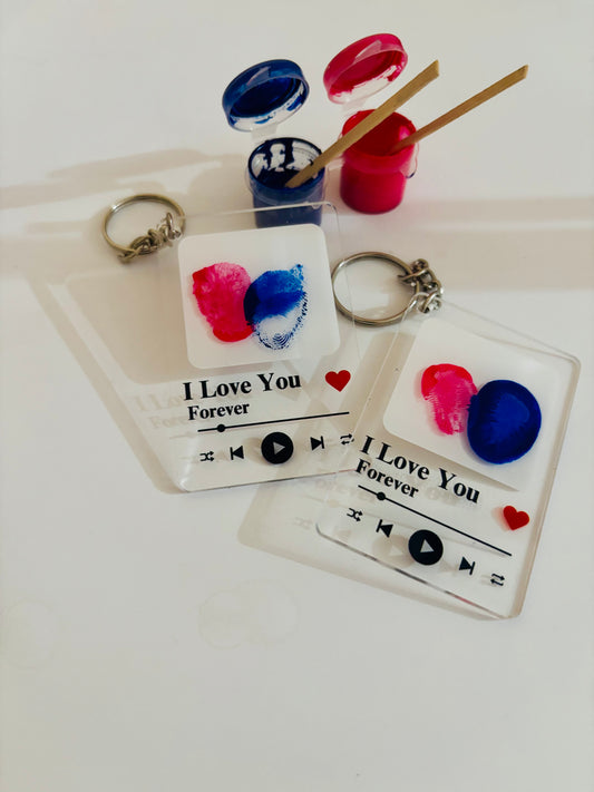 Hooray Fingerprint Keychains