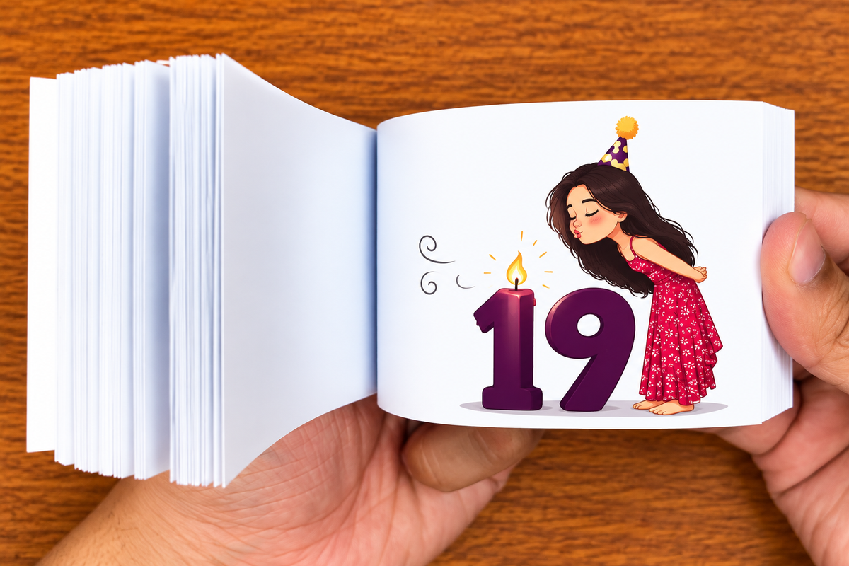 Blow the Candle — Custom Birthday Flipbook