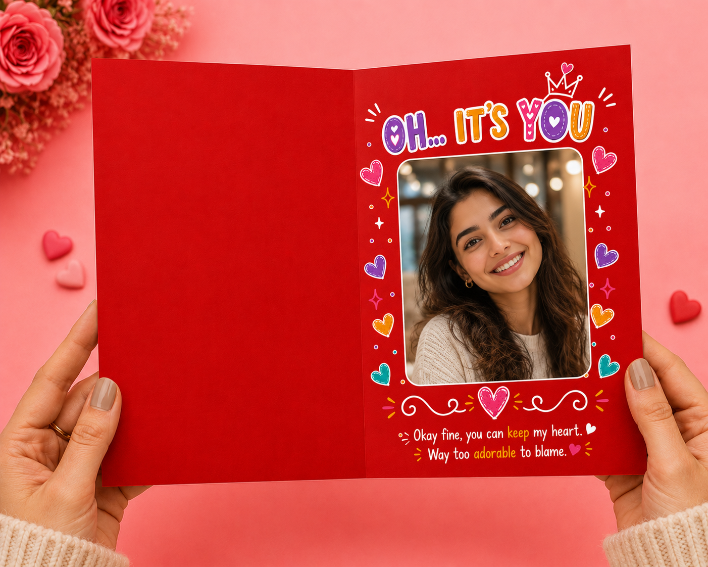Who Stole My Heart? – Romantic Mirror Card