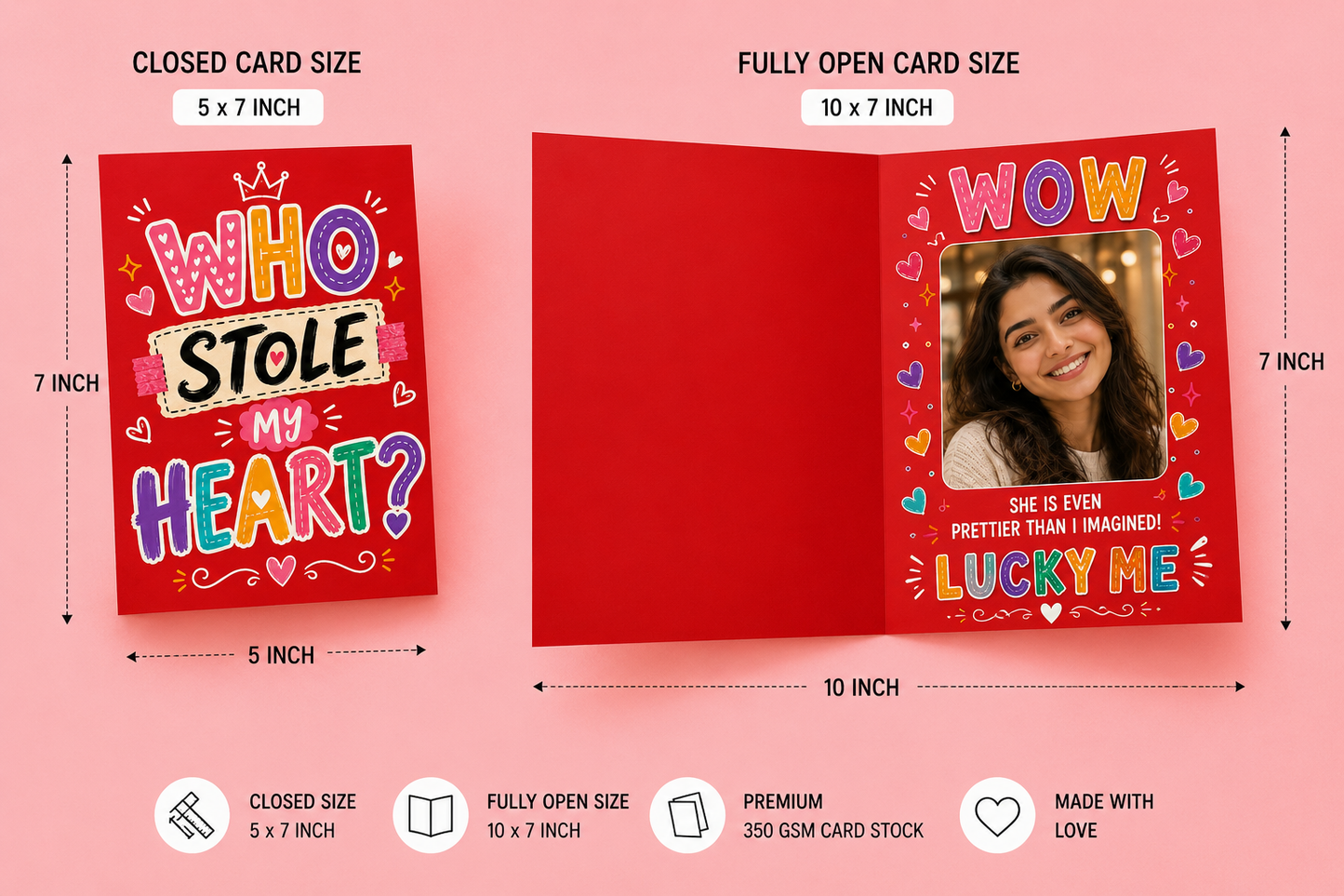 Who Stole My Heart? – Romantic Mirror Card