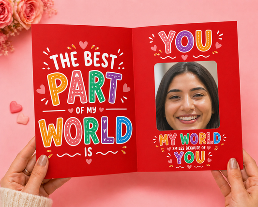 The Best Part Of My World Mirror Card