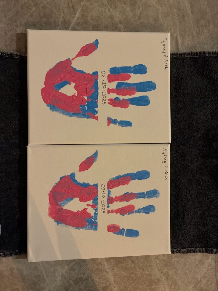 Hooray Couples Canvas Handprint kit