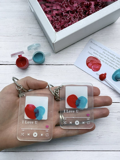 Hooray Fingerprint Keychains