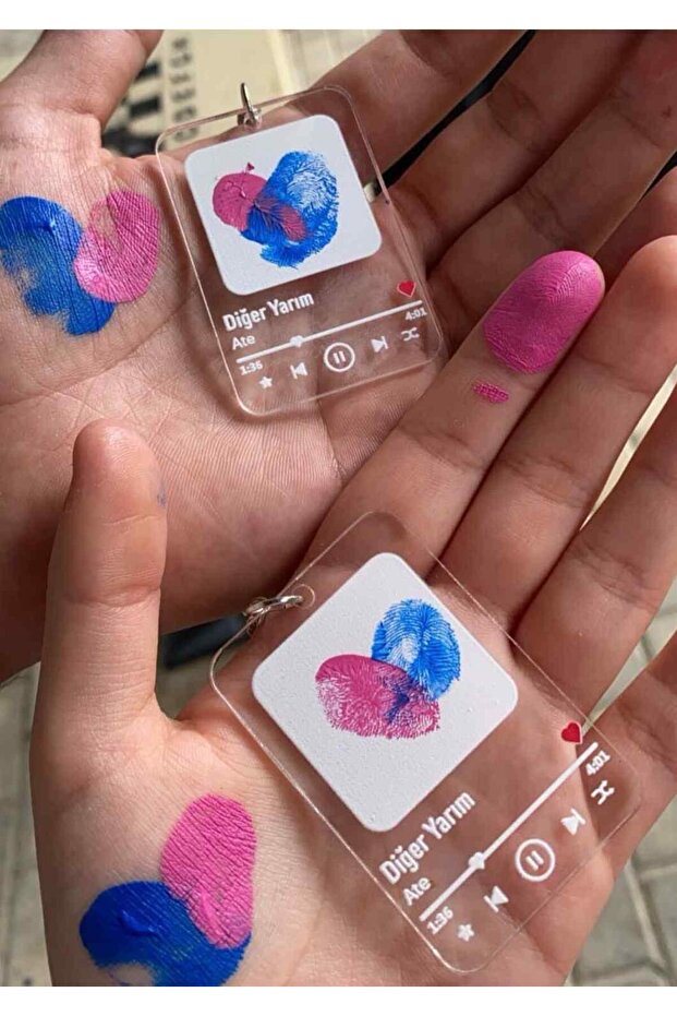 Hooray Fingerprint Keychains