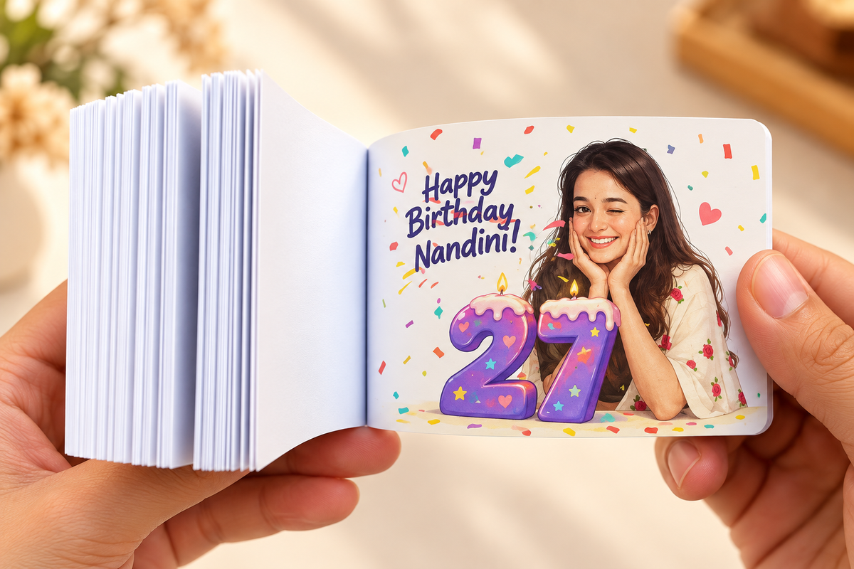 Blow the Candle — Custom Birthday Flipbook