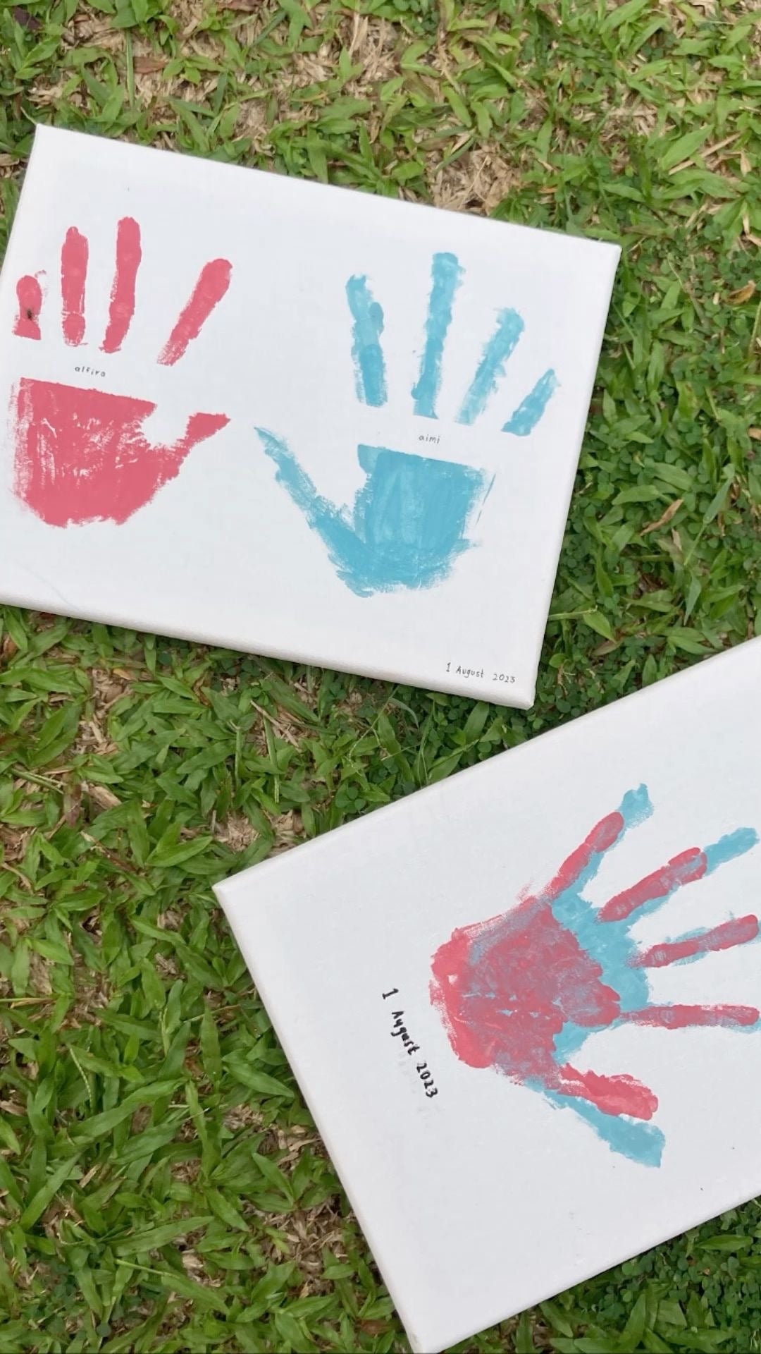 Hooray Couples Canvas Handprint kit
