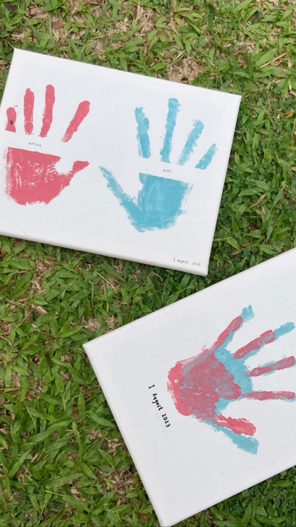 Hooray Couples Canvas Handprint kit
