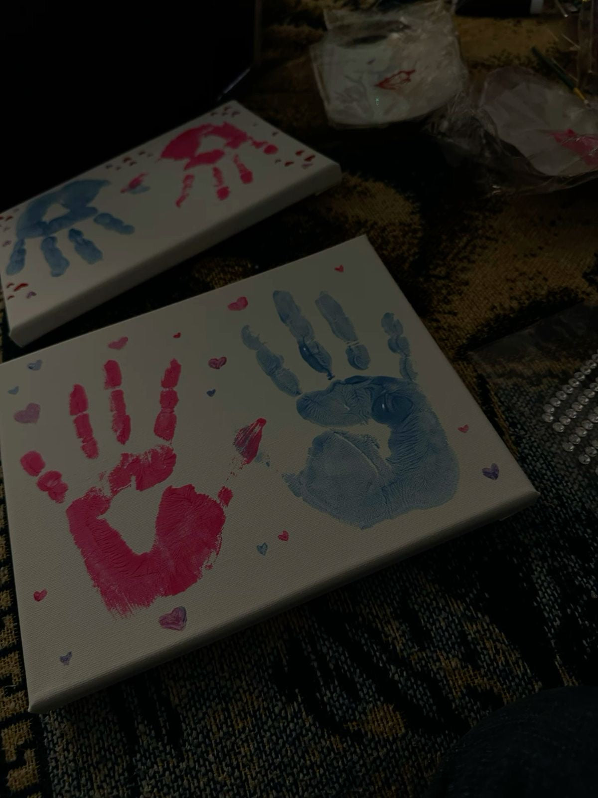 Hooray Couples Canvas Handprint kit