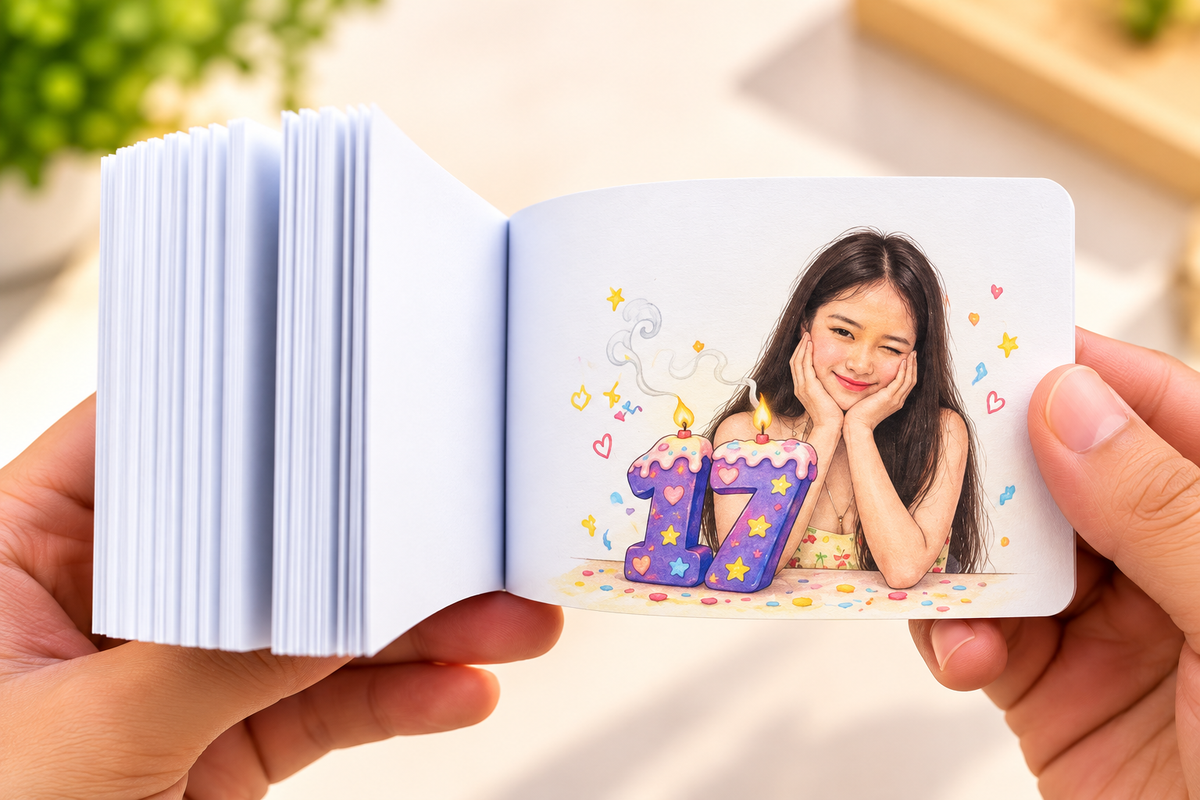 Blow the Candle — Custom Birthday Flipbook