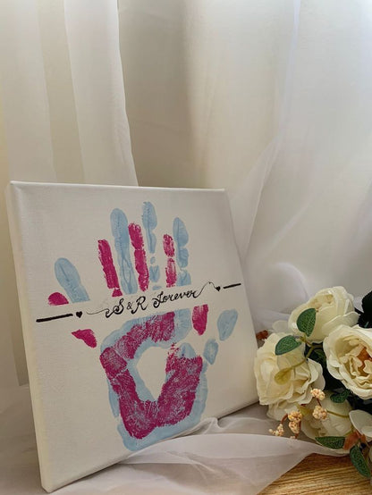 Hooray Couples Canvas Handprint kit