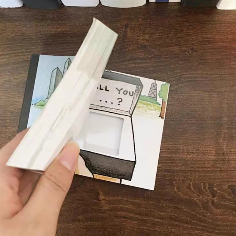 Love Proposal Flipbook With Ring Space