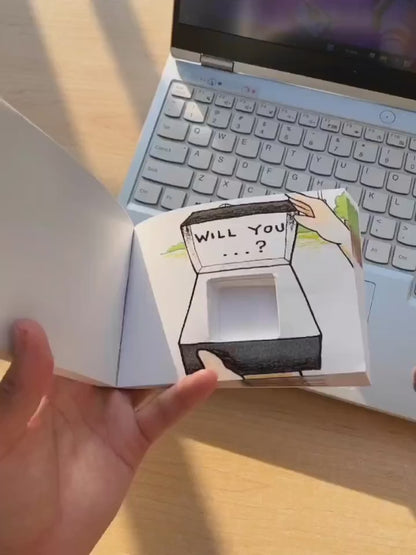 Love Proposal Flipbook With Ring Space