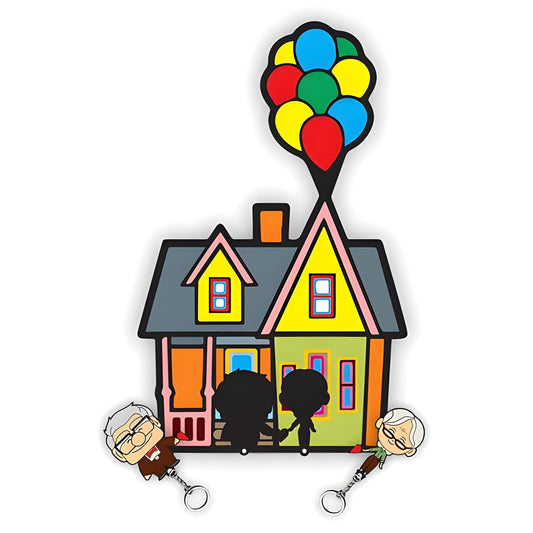 Up House Couple Key Holder