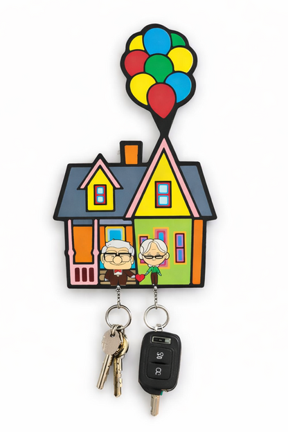 Up House Couple Key Holder