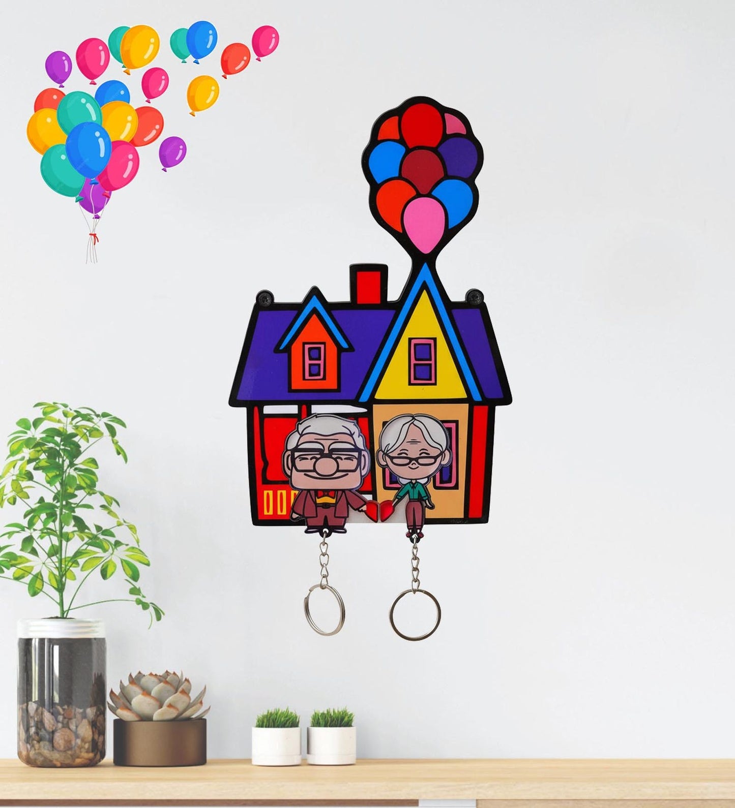 Up House Couple Key Holder