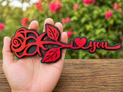 I love you Rose Flower
